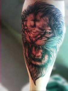 Lion Tattoo by Tristan