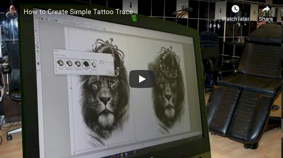 Create Simple Tattoo Trace