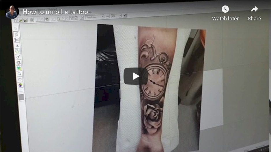 How to unroll a tattoo