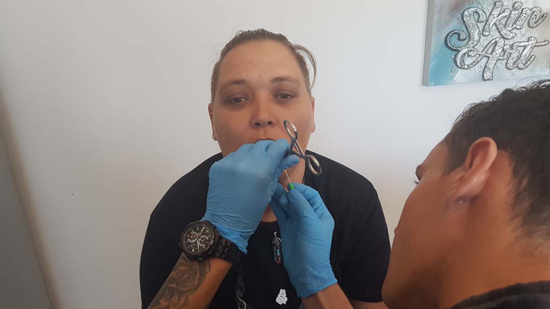 Skinart body piercing training archive photograph 61