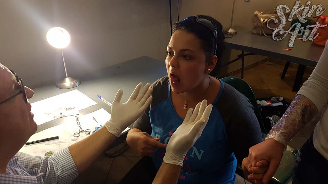 Skinart body piercing training archive photograph 56