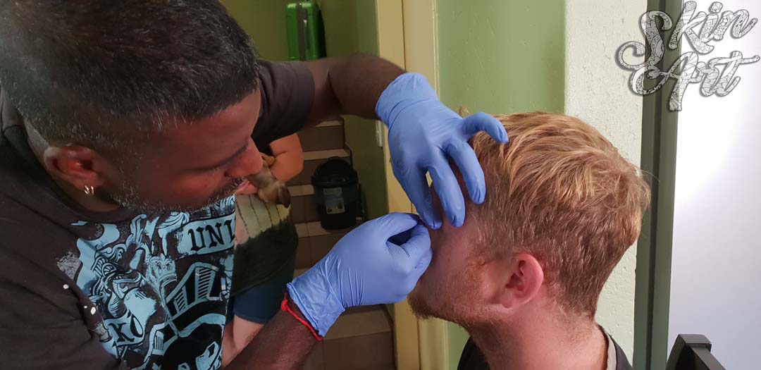 Skinart body piercing training archive photograph 47