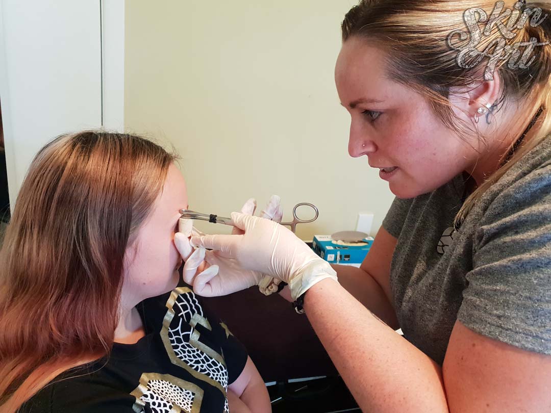 Skinart body piercing training archive photograph 3