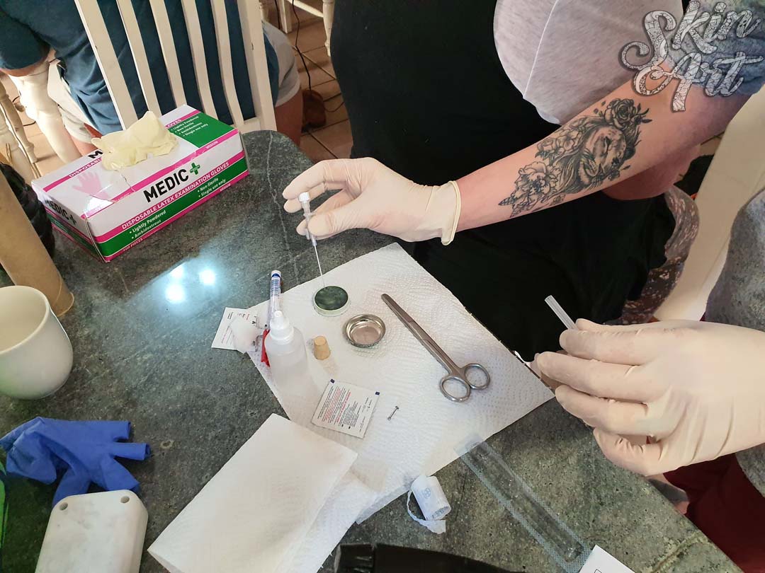 Skinart body piercing training archive photograph 13