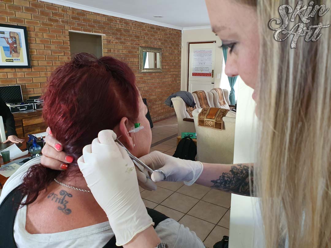 Skinart body piercing training archive photograph 1